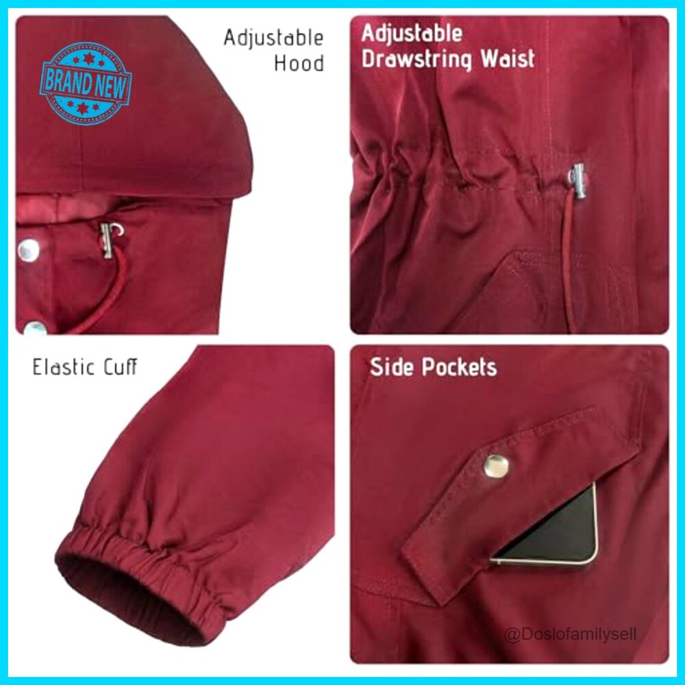 Plus Size Rain Jacket Lightweight Waterproof Wind… - image 6